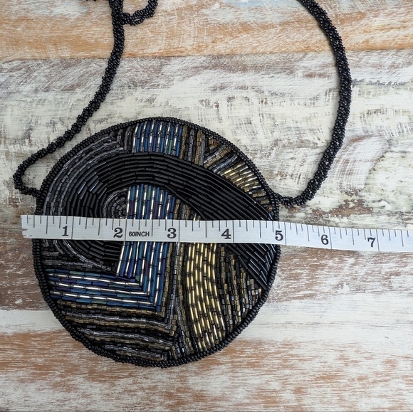 Vintage Hasi Hato, Japan Hand Crafted, Beaded Evening Bag - Picture 10 of 12